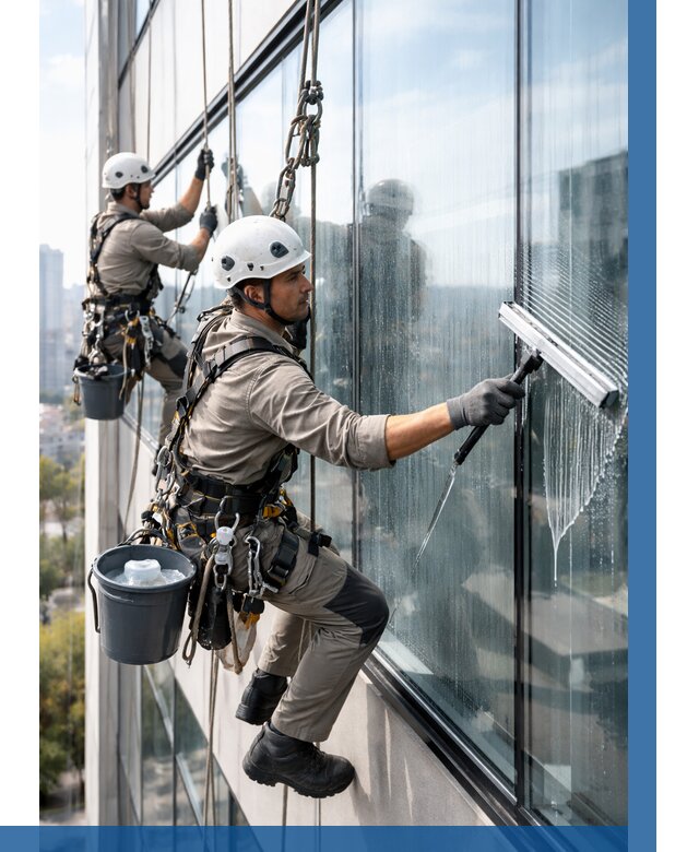 Мойка окон альпинистами в Южноуральске от 4921 р. | ВЫСОТНИК-Жрк