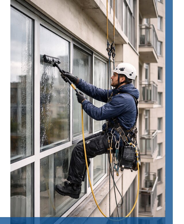 Мойка балконного остекления в Южноуральске от 3828 р. | ВЫСОТНИК-Жрк