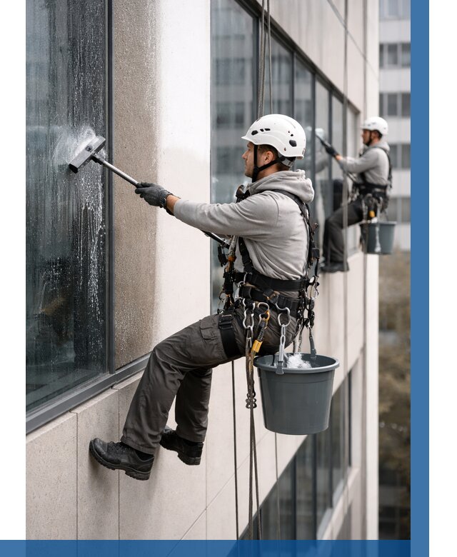 Мойка фасадов зданий в Южноуральске под ключ от 383 р. | ВЫСОТНИК-Жрк