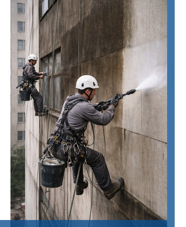 Очистка фасада от копоти в Южноуральске от 273 р. | ВЫСОТНИК-Жрк