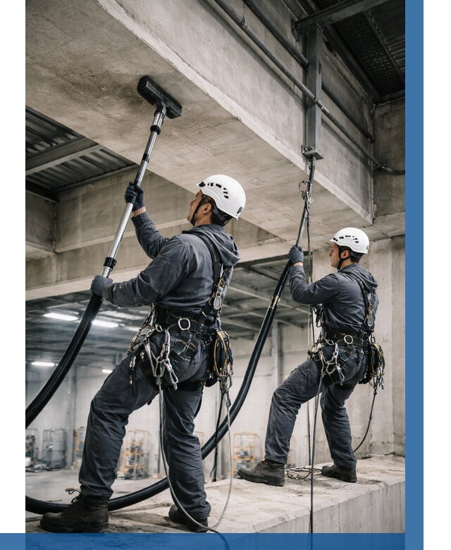 Обеспыливание потолочных конструкций в Южноуральске от 273 р. |ВЫСОТНИК-Жрк