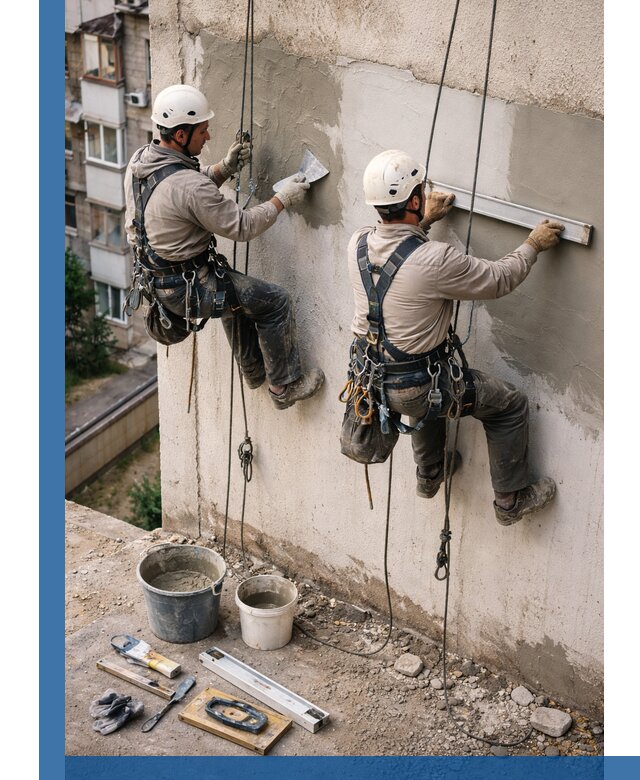 Комплексный ремонт штукатурного фасада с гарантией в Южноуральске