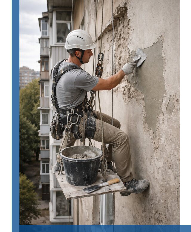 Восстановление фасадной штукатурки в Южноуральске с гарантией качества