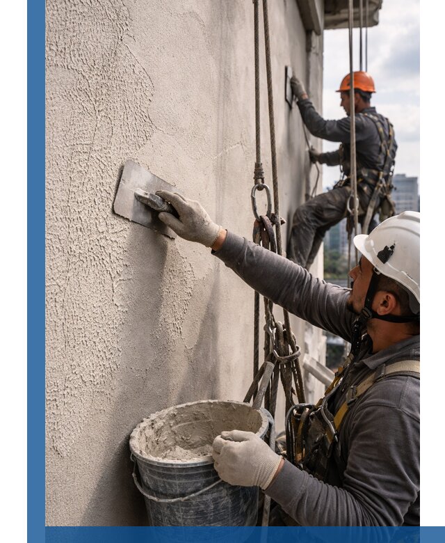 Декоративная штукатурка фасада с утеплением и защитой в Южноуральске