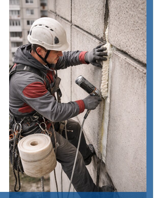 Утепление межпанельных швов в Южноуральске от 766 р. | ВЫСОТНИК-Жрк