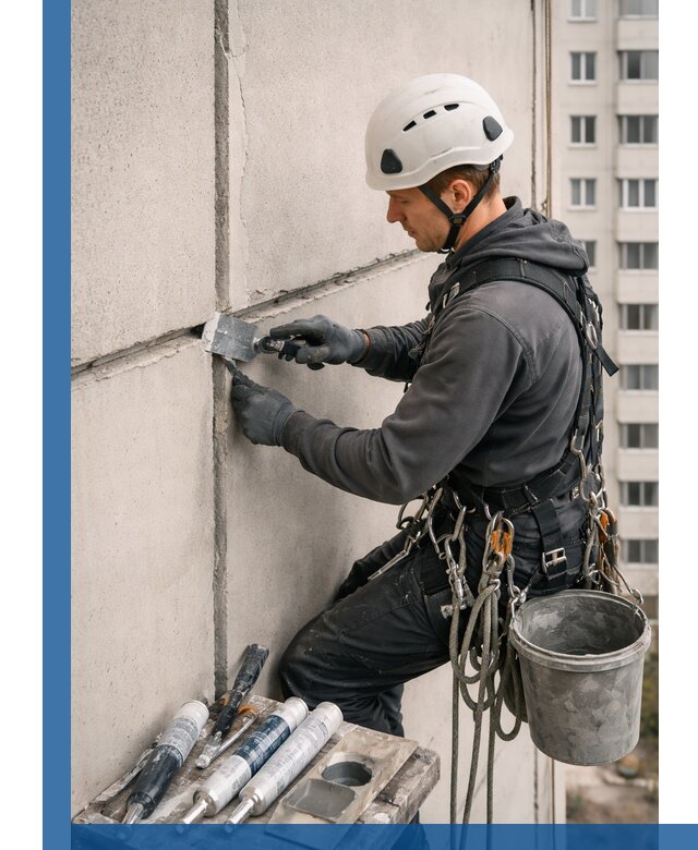 Ремонт межпанельных швов в Южноуральске герметизация и восстановление