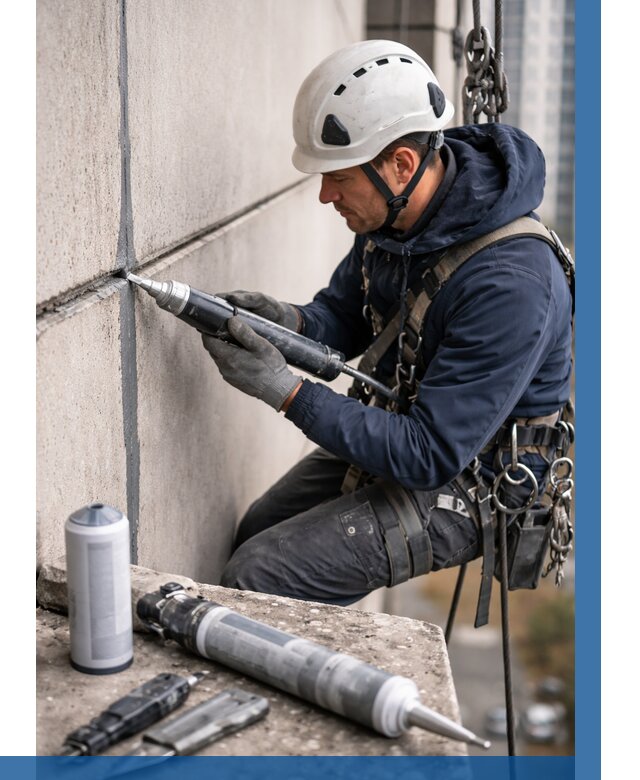 Вторичная герметизация швов в Южноуральске от 492 р. | ВЫСОТНИК-Жрк