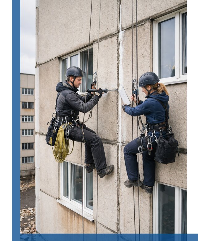 Герметизация межпанельных швов тёплым швом в Южноуральске