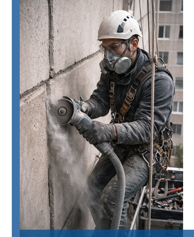 Штробление межпанельных швов в Южноуральске качественно и быстро