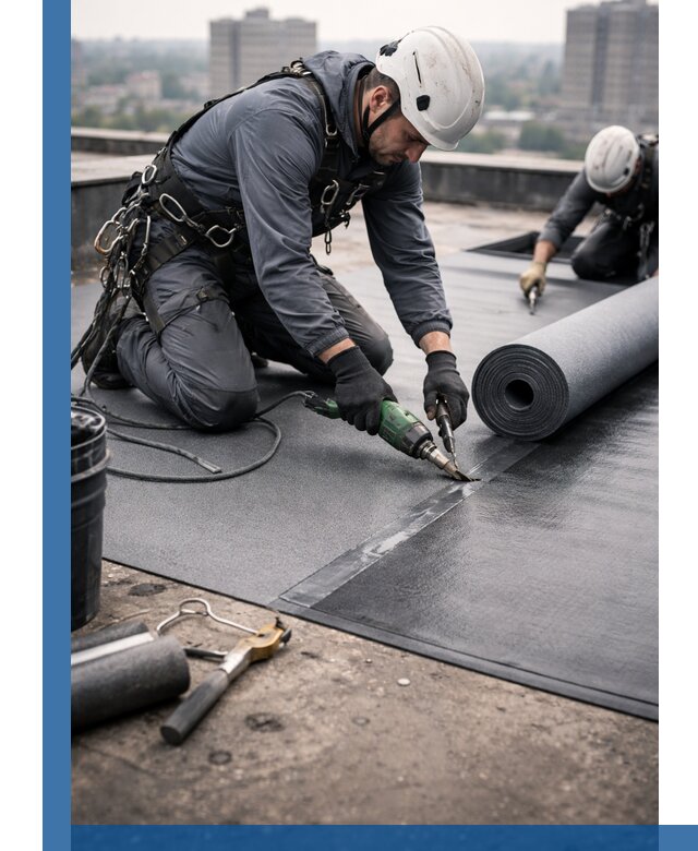 Ремонт мягкой кровли в Южноуральске с выездом промальпинистов