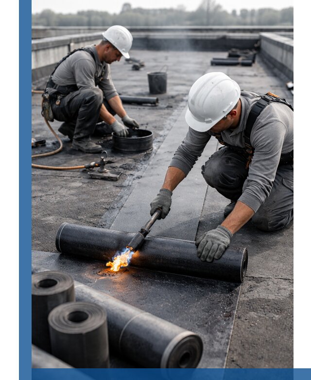 Ремонт рулонной кровли в Южноуральске герметизация и восстановление