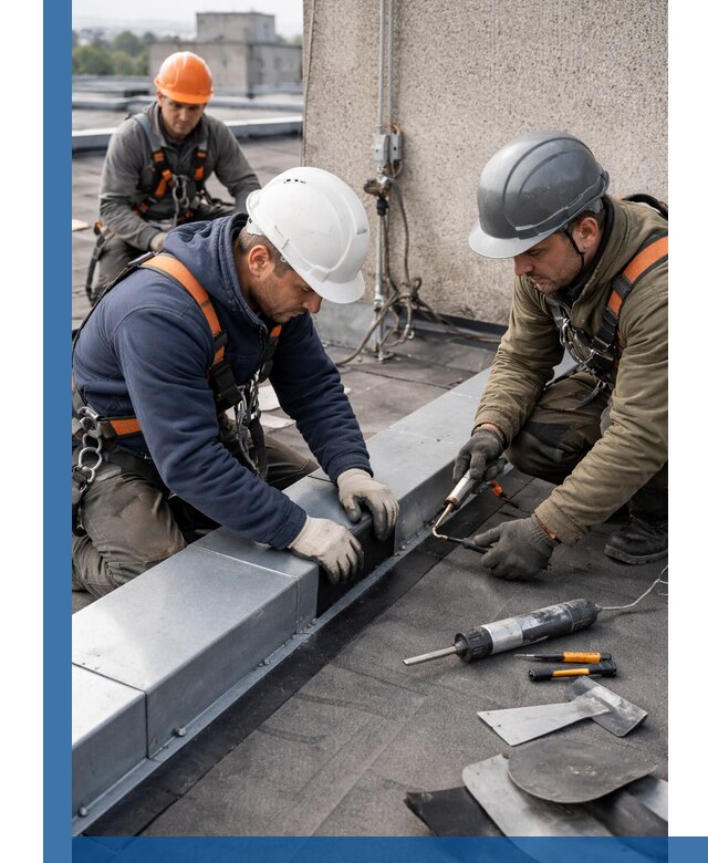 Ремонт кровельных примыканий в Южноуральске профессионально