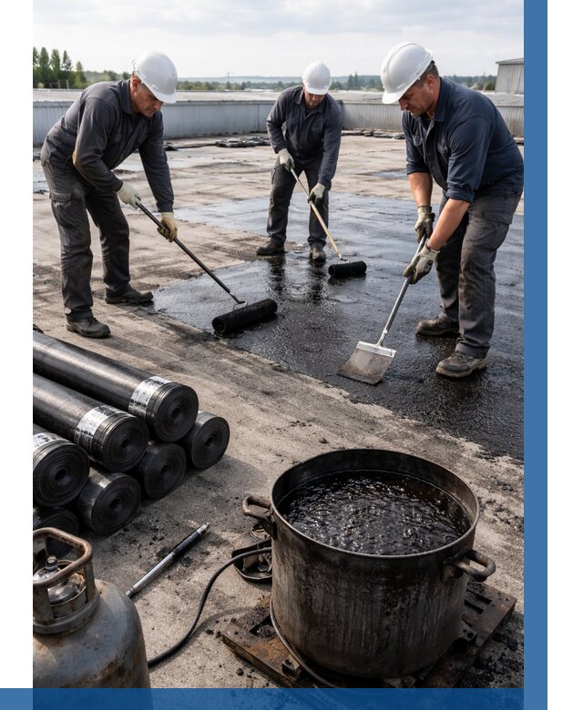 Гидроизоляция кровли мастикой в Южноуральске от 656 р. | ВЫСОТНИК-Жрк