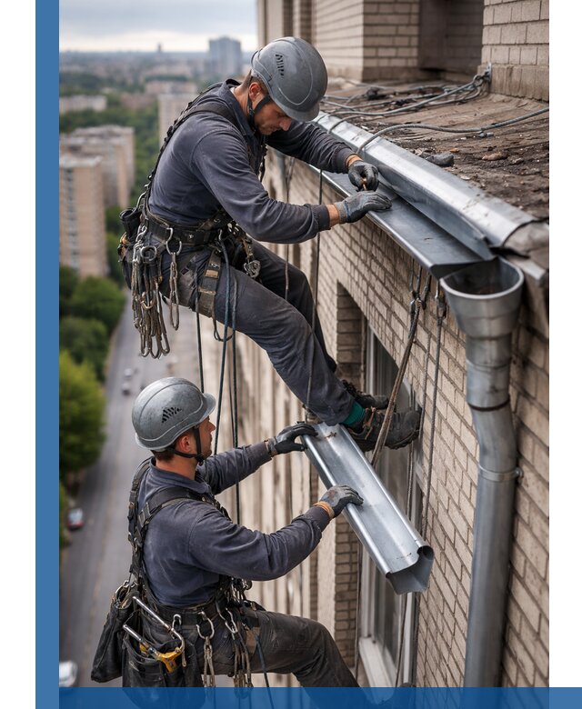Ремонт водосточных желобов в Южноуральске, быстро и качественно