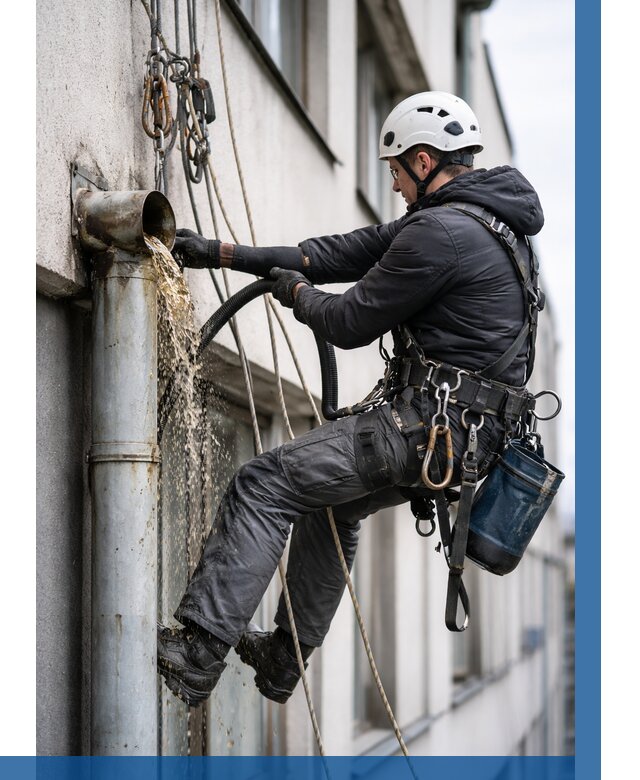 Прочистка водосточных труб в Южноуральске от 3828 р. | ВЫСОТНИК-Жрк