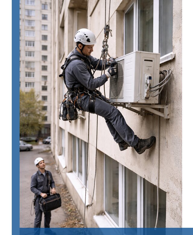 Демонтаж внешнего блока кондиционера в Южноуральске профессионально