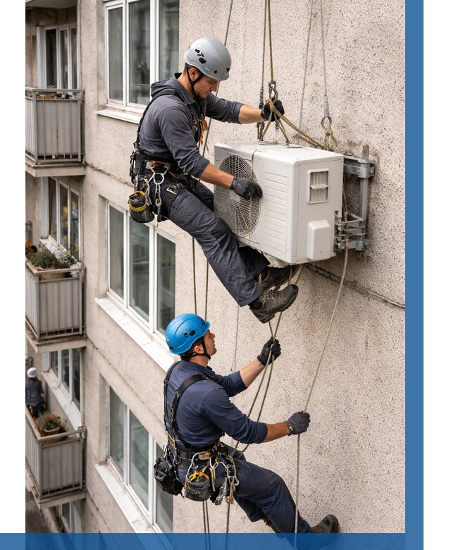 Перенос внешнего блока кондиционера в Южноуральске от 9842 р.| ВЫСОТНИК-Жрк