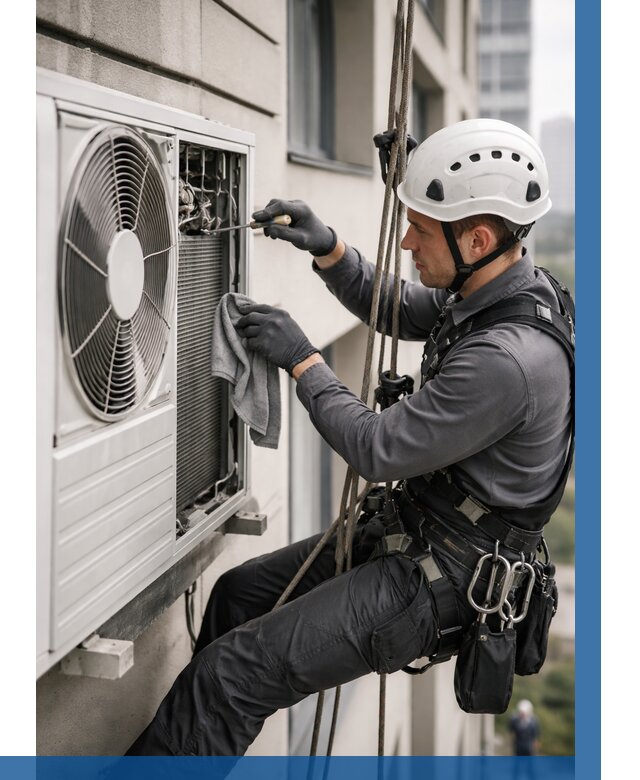 Обслуживание внешнего блока кондиционера в Южноуральске от 2953 р.ВЫСОТНИК-Жрк