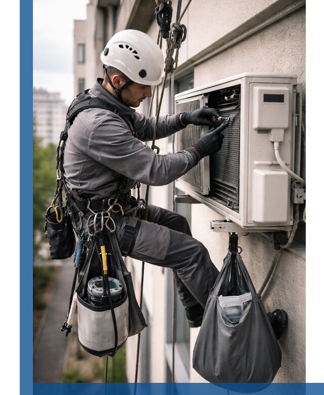 Обслуживание внешнего блока кондиционера в Южноуральске профессионально