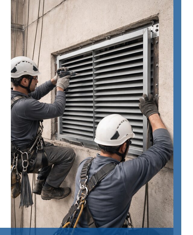 Монтаж вентиляционных решеток в Южноуральске от 4921 р. | ВЫСОТНИК-Жрк