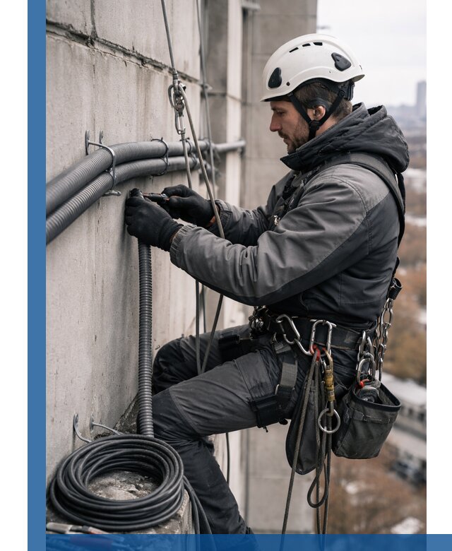 Профессиональный монтаж гофры для кабеля в Южноуральске с гарантией