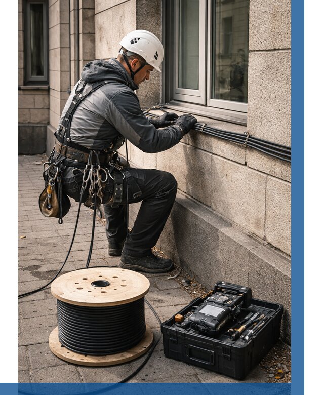 Прокладка оптоволоконного кабеля в Южноуральске от 875 р. | ВЫСОТНИК-Жрк