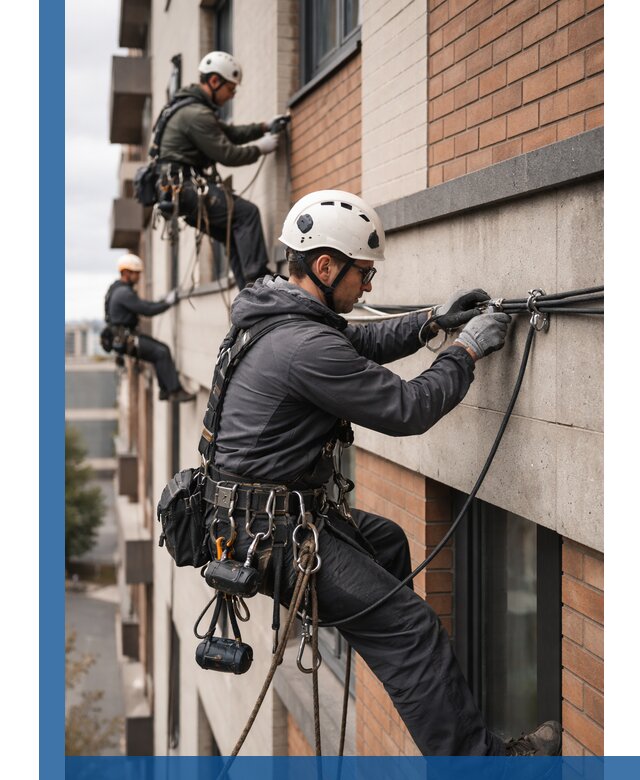 Крепление кабеля на фасаде монтаж и крепеж в Южноуральске