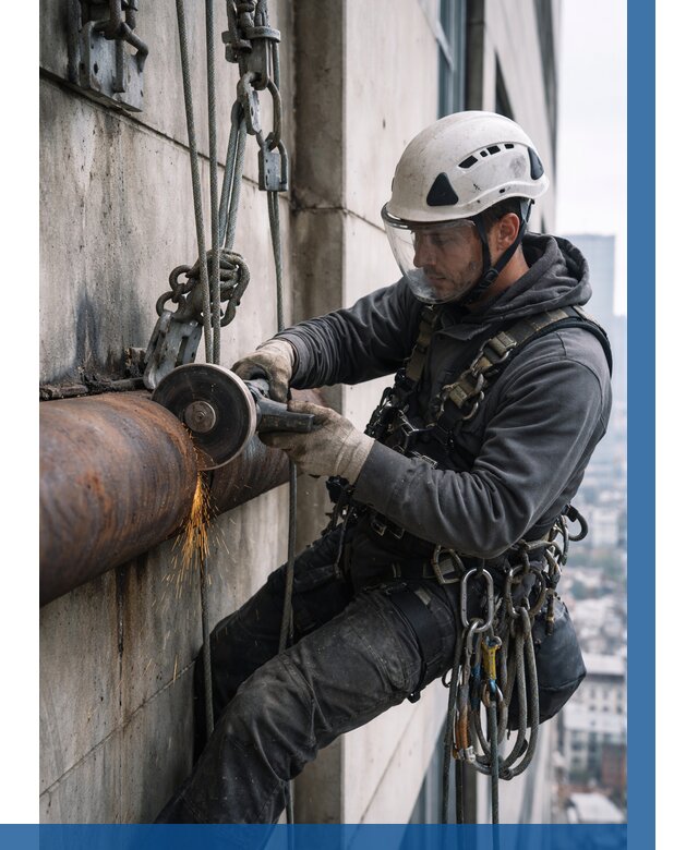 Резка металла на высоте в Южноуральске по цене от 4921 р. | ВЫСОТНИК-Жрк