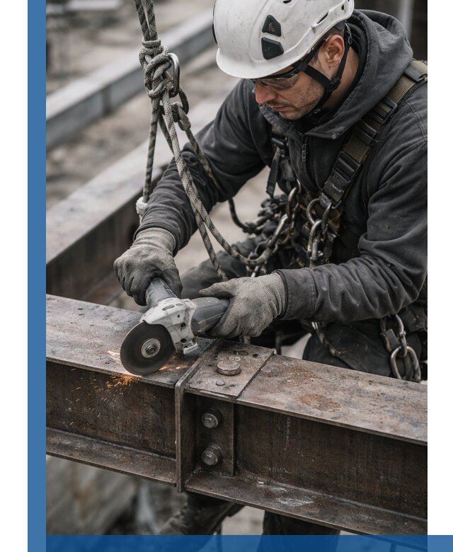 Резка металла на высоте в Южноуральске для зданий и конструкций