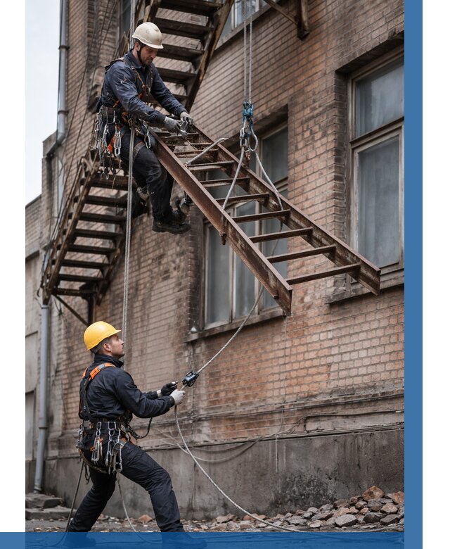 Демонтаж пожарной лестницы в Южноуральске от 13123 р. | ВЫСОТНИК-Жрк