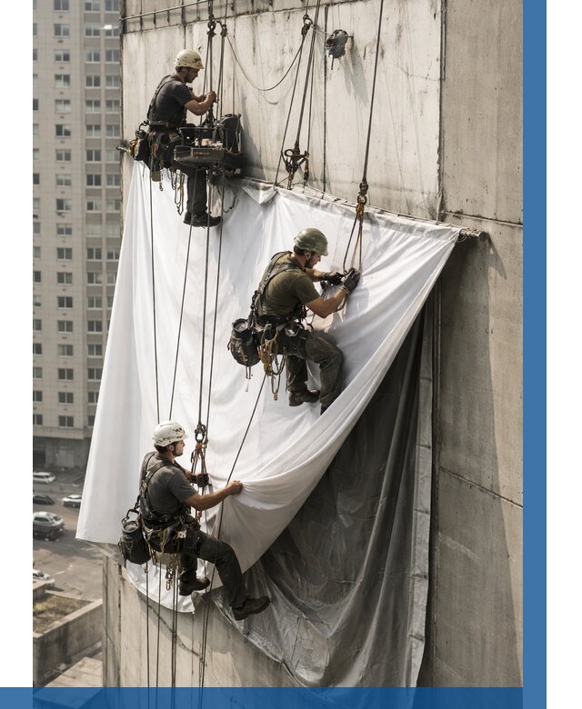 Замена баннерного полотна в Южноуральске от 7108 р. | ВЫСОТНИК-Жрк—заказать