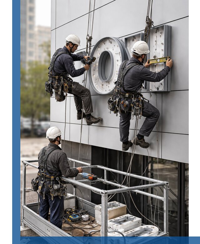 Профессиональный монтаж световых букв в Южноуральске под ключ