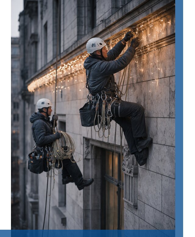 Монтаж новогодней иллюминации в Южноуральске от 9296 р. | ВЫСОТНИК-Жрк