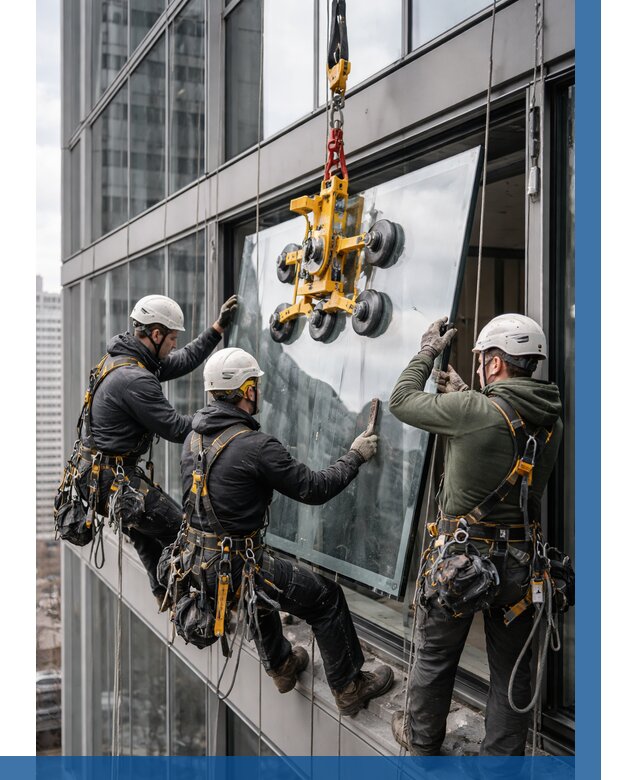 Фасадное остекление зданий под ключ в Южноуральске от 10936 р. | ВЫСОТНИК-Жрк