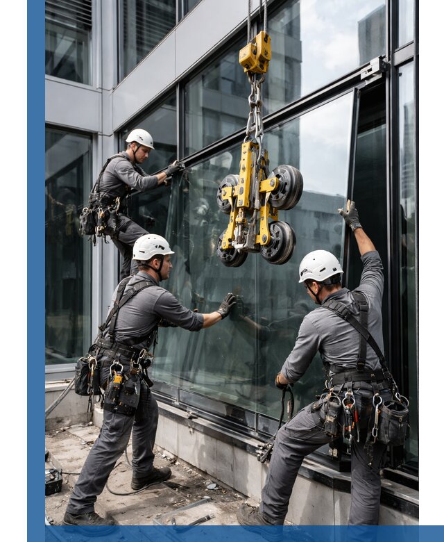 Структурное остекление фасадов в Южноуральске монтаж и обслуживание