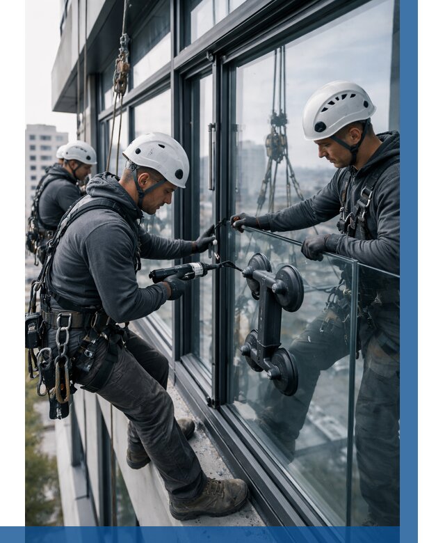 Витражное остекление зданий в Южноуральске от 3828 р. | ВЫСОТНИК-Жрк