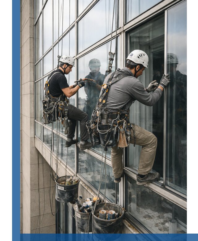 Ремонт витражных конструкций и фасадного остекления в Южноуральске