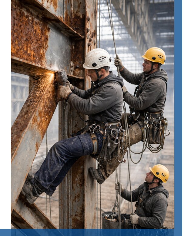 Зачистка металла от ржавчины в Южноуральске от 383 р. | ВЫСОТНИК-Жрк