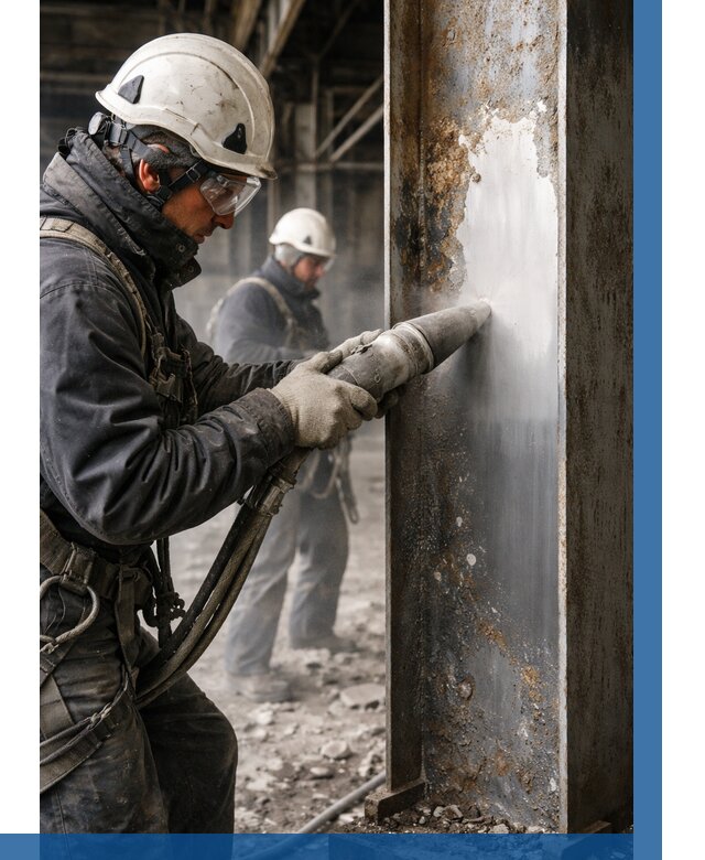 Удаление старой краски с металла в Южноуральске от 492 р. | ВЫСОТНИК-Жрк