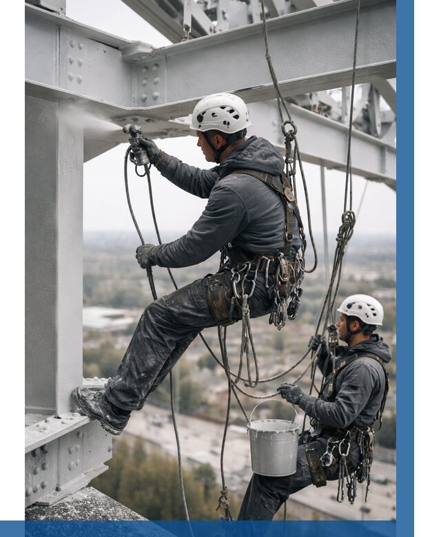 Покраска металлоконструкций на высоте в Южноуральске 383 р |ВЫСОТНИК-Жрк