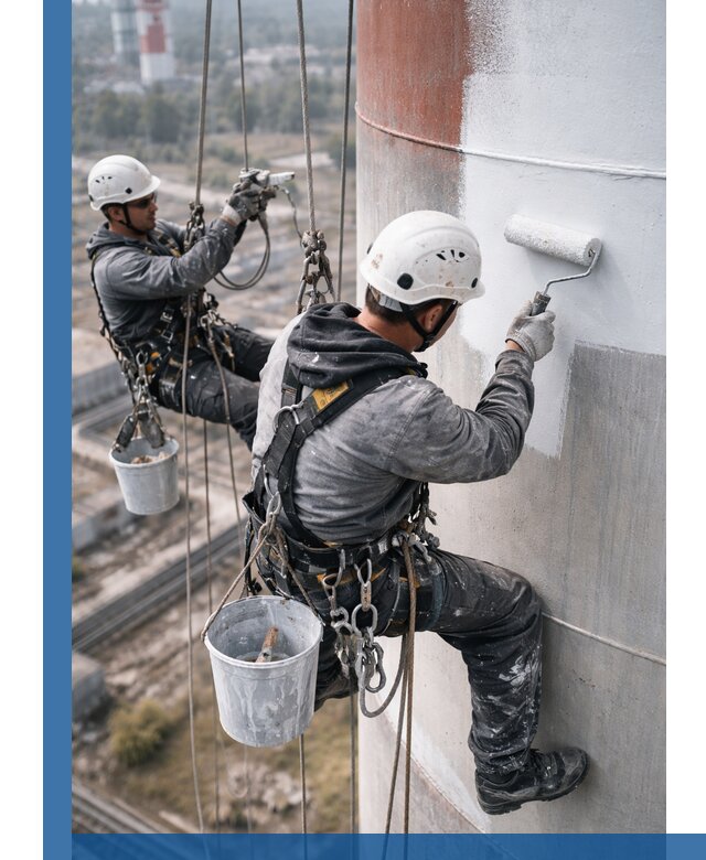 Покраска дымовых труб в Южноуральске: антикоррозийная защита и восстановление