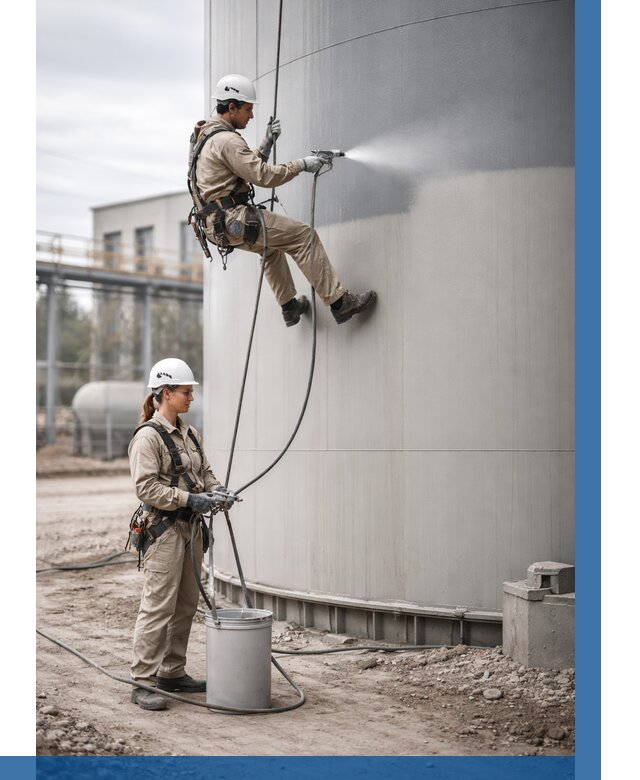 Покраска резервуаров в Южноуральске от 1312 р. | ВЫСОТНИК-Жрк — заказать