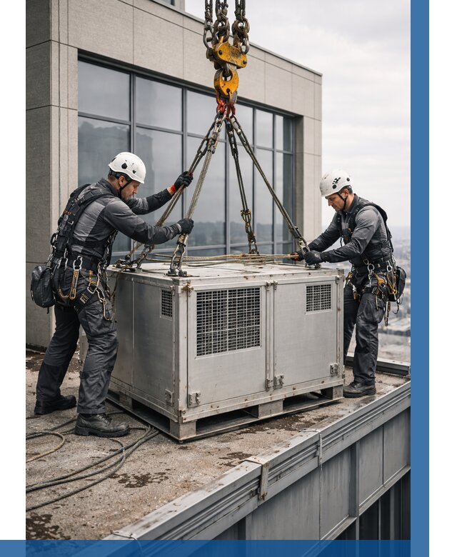 Такелажные работы на высоте в Южноуральске от 8749 р. | ВЫСОТНИК-Жрк