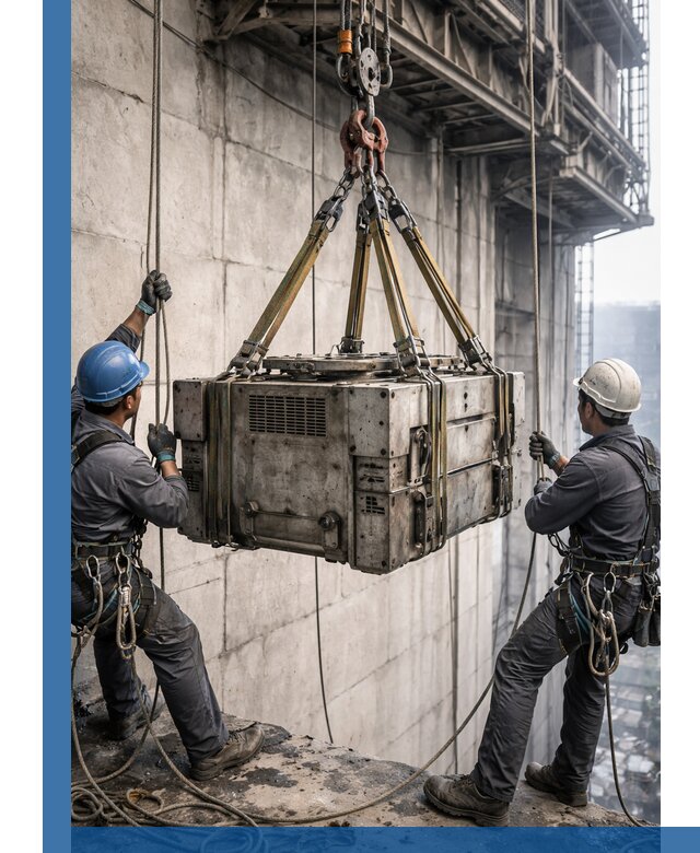 Такелажные работы на высоте, подъем и монтаж грузов в Южноуральске