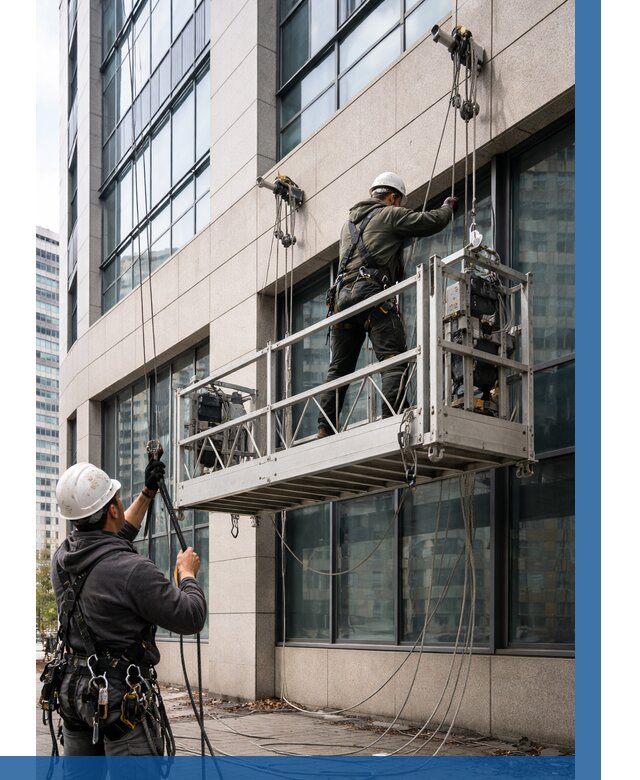 Монтаж и подъем фасадной люльки в Южноуральске от 13123 р. | ВЫСОТНИК-Жрк