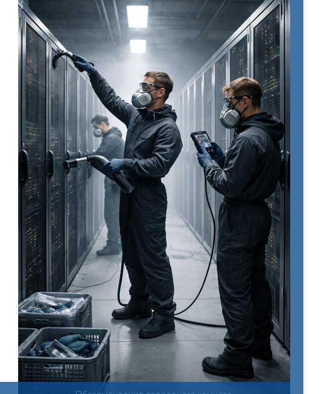 Обеспыливание серверной комнаты в Южноуральске от 4921 р. | ВЫСОТНИК-Жрк