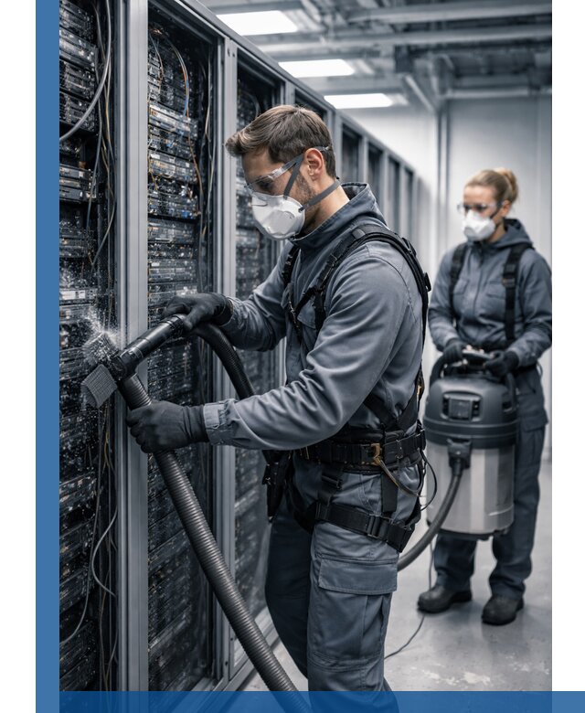 Обеспыливание серверной комнаты в Южноуральске, профессиональная очистка