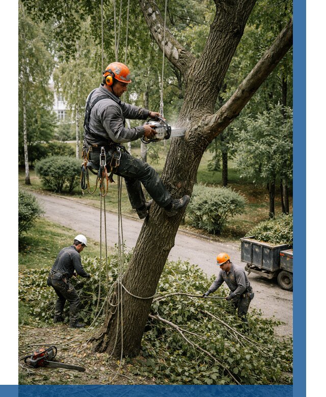 Кронирование деревьев в Южноуральске от 7108 р. | ВЫСОТНИК-Жрк