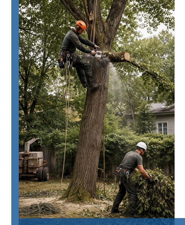 Кронирование деревьев в Южноуральске, безопасная высотная обрезка
