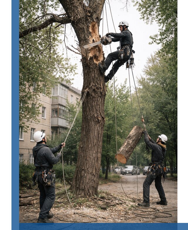 Срочное удаление аварийных деревьев в Южноуральске с гарантией безопасности